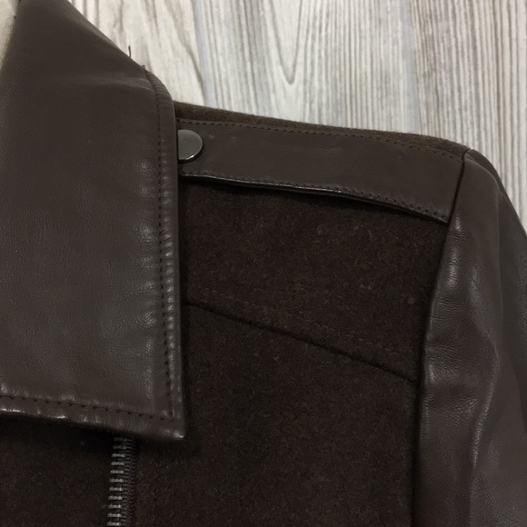 GAZOZ Vintage 80s Faux Leather Moto Style Jacket Large - Picture 10 of 13